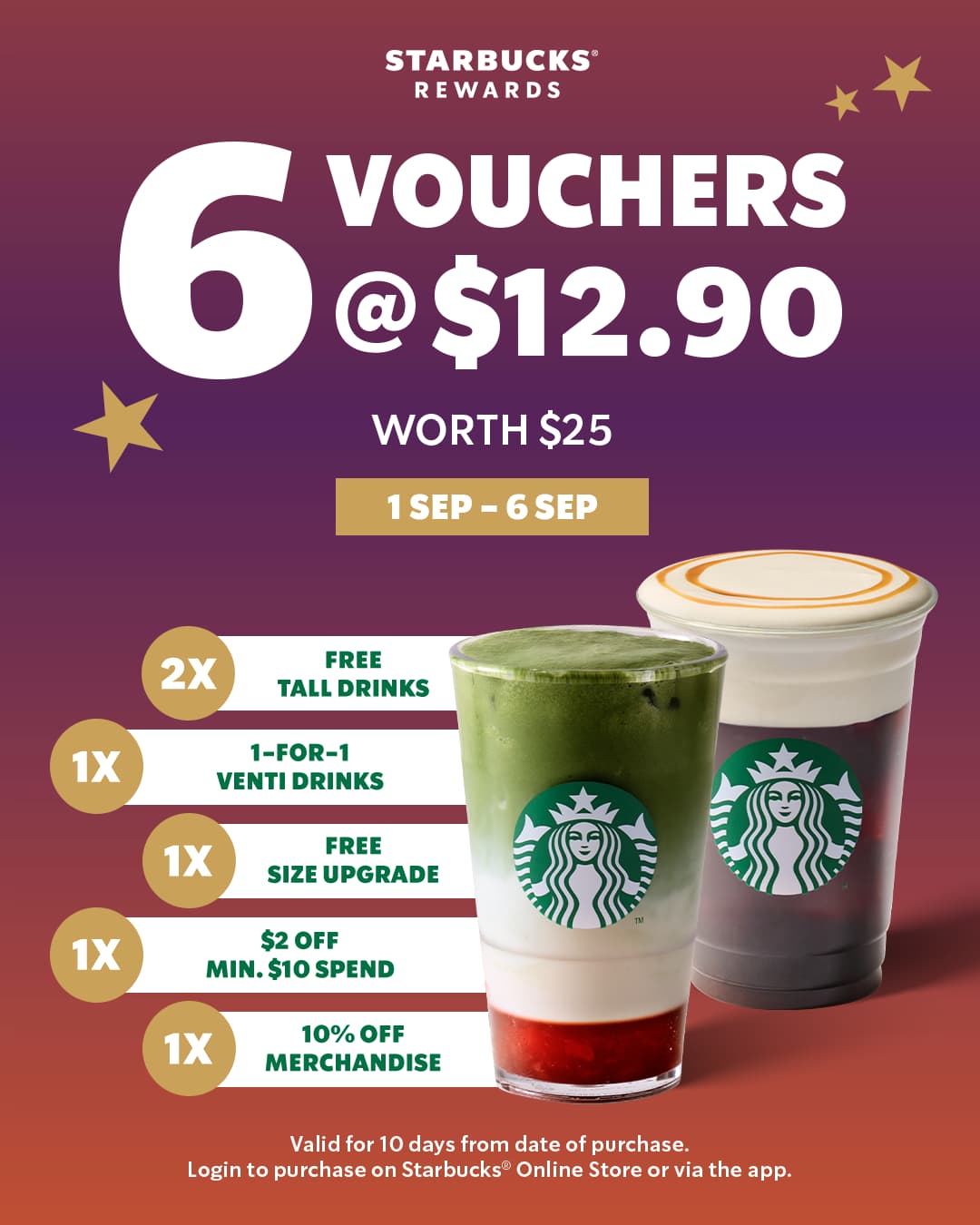 新加坡会员券包：S$12.90购S$25权益，第1项
