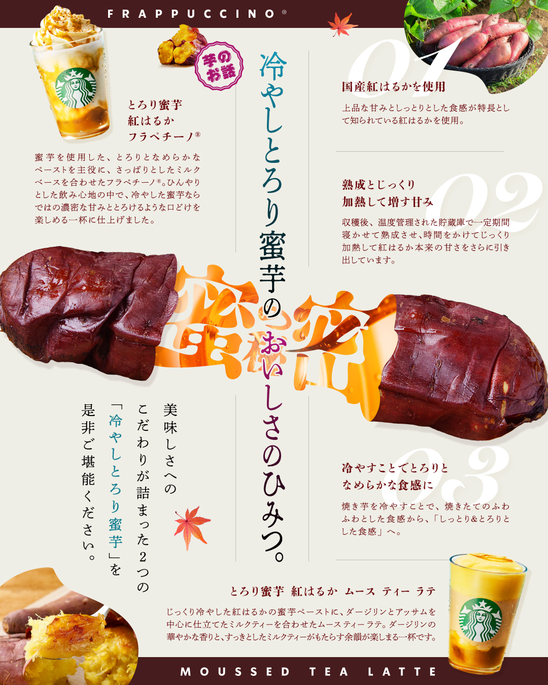 日本蜜薯星冰乐与茶拿铁风味介绍，第1项